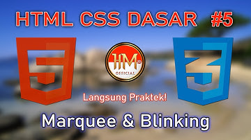 Marquee & Blinking Text | HTML CSS Dasar Part 5