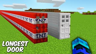 I found longest TNT vs IRON door in Minecraft! They lead to secret base?