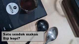 jadi kalau 1 sendok makan itu berapa gram biji kopi?