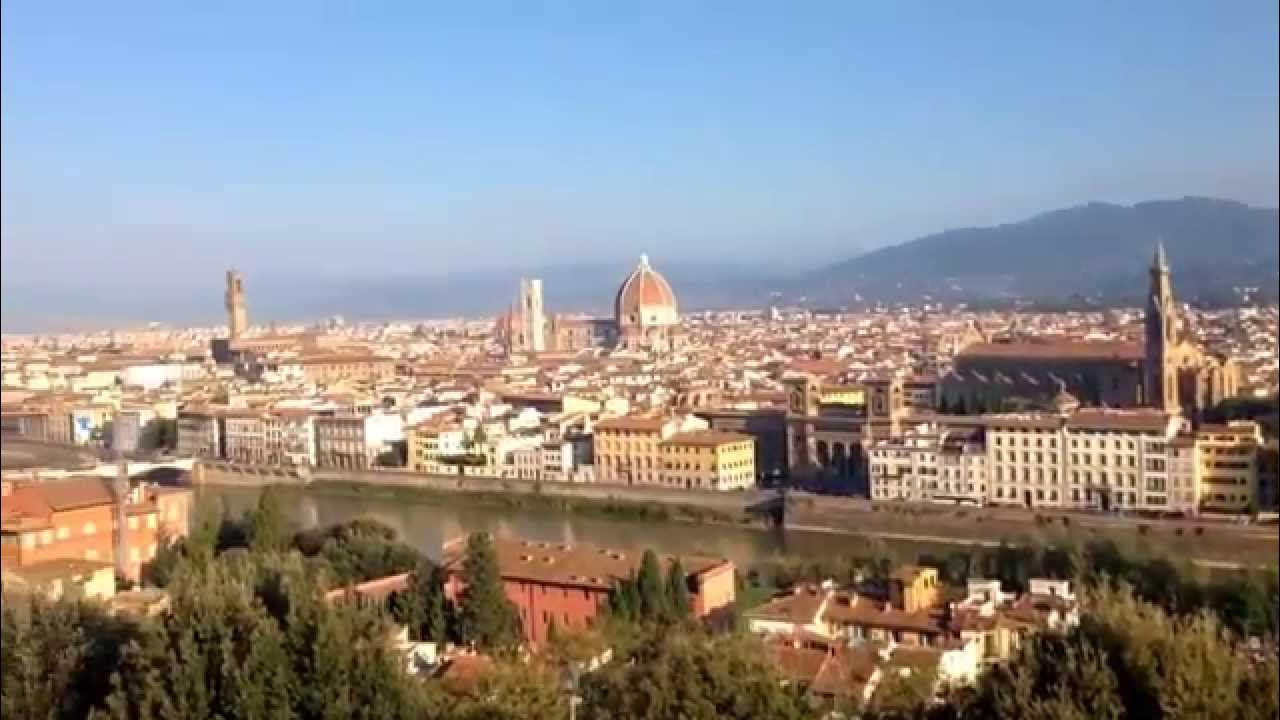 Флоренция холм Микеланджело панорама