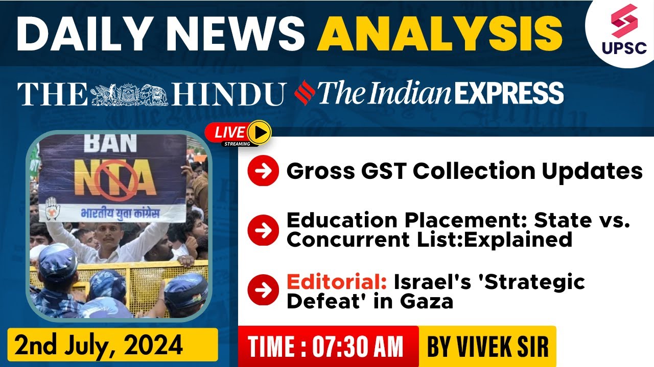 The Hindu Newspaper Analysis | UPSC Current Affairs Today | 2nd July ...