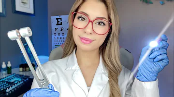 ASMR The MOST Detailed Cranial Nerve Exam YOU'VE SEEN Doctor Roleplay Ear, Eye Exam Hearing Test
