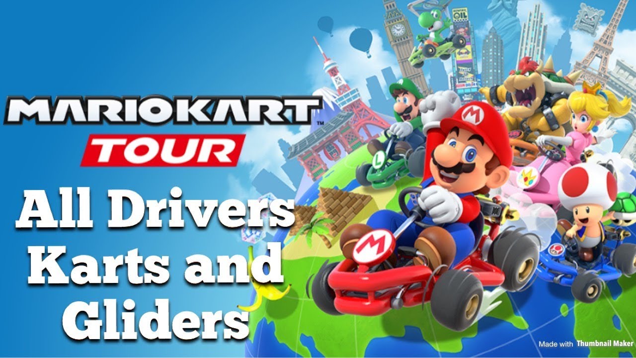 All Drivers, Karts, and Gliders in Mario Kart Tour YouTube