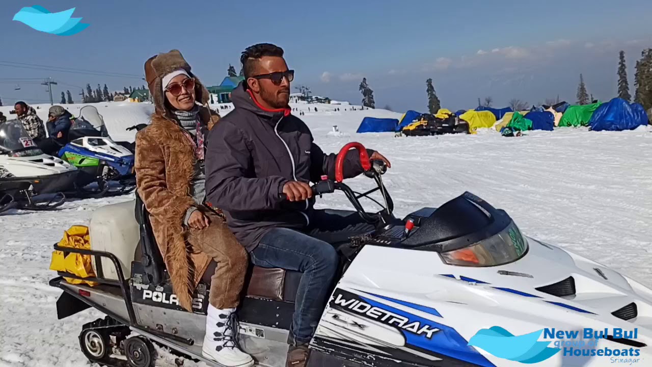 Gulmarg Adventures Jetski Snow Mobile Ride in Winter Gulmarg Series