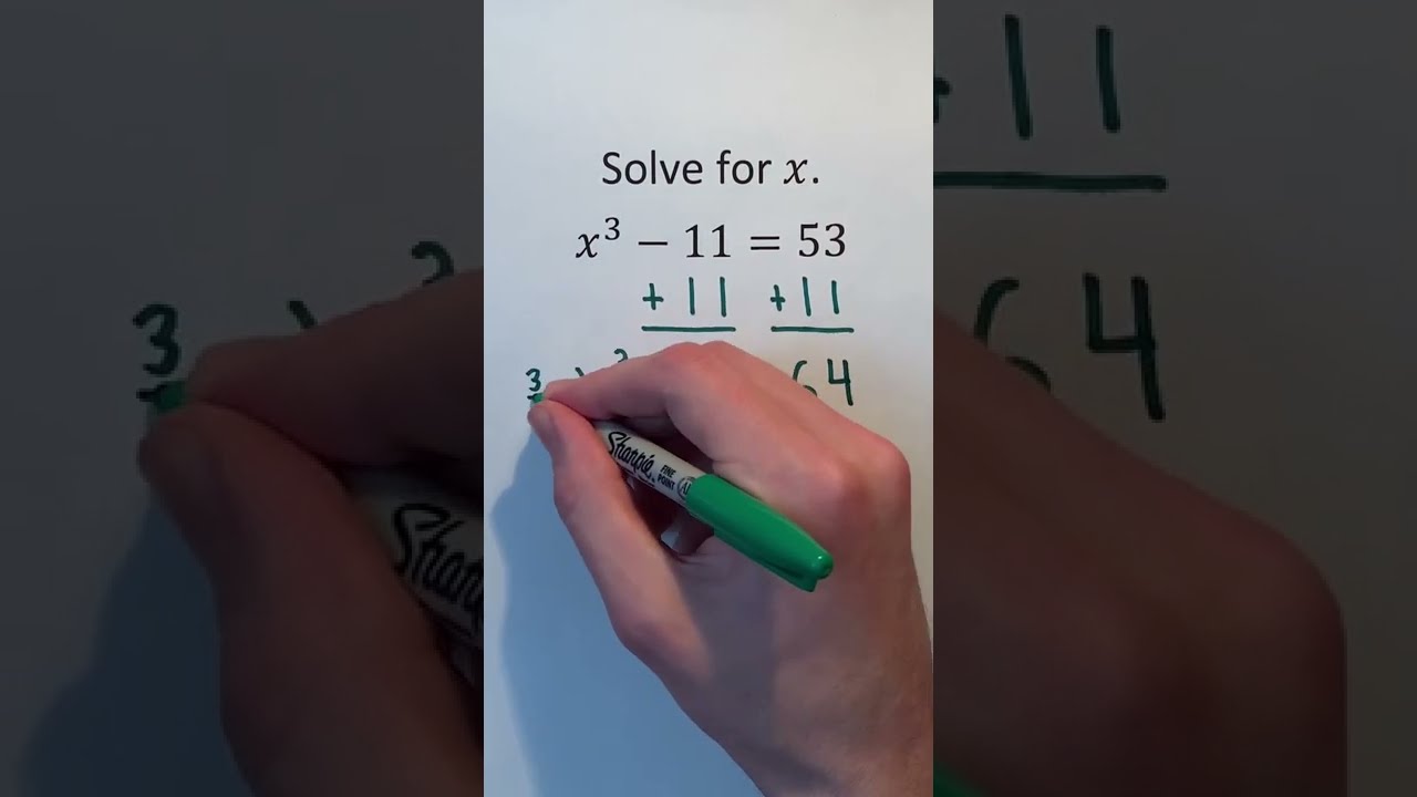 Solving For X In 11 53 Shorts Algebra Math Maths Mathematics Education Learn Learning