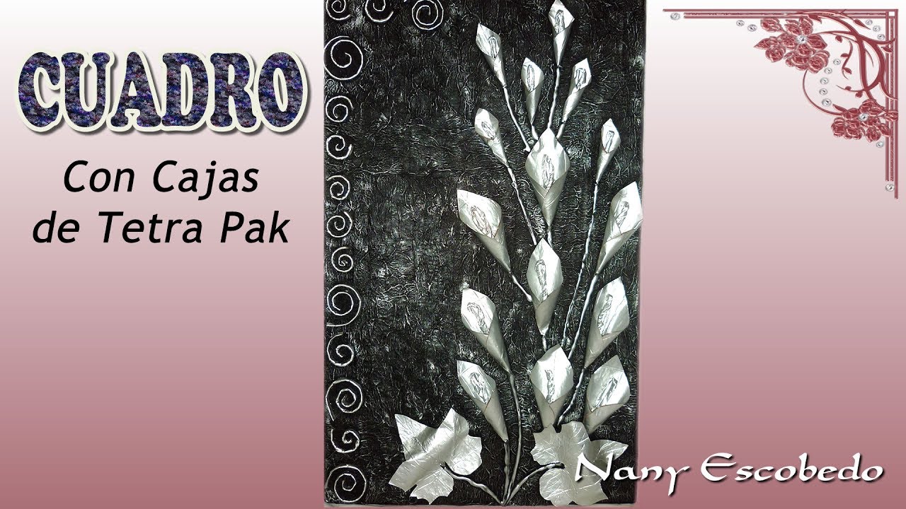 CUADRO CON CAJAS DE TETRA PAK