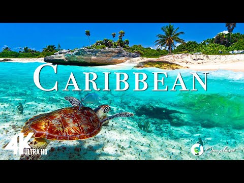 Caribbean 4K - Güzel doğa videoları ile birlikte rahatlatıcı müzik - 4K Video Ultra HD