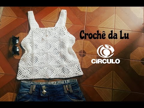 Blusa Branca em crochê - passo a passo