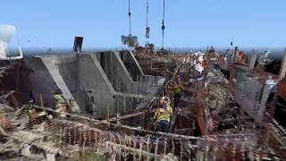 Atlantic Laser Scanning Flythrough of Park Coastal Point Cloud Project Complete with Measuring Demo