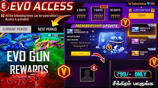 "E" BADGE வந்துருச்சு 🔥 NEW EVO ACCESS & NEW MEMBERSHIP 😮 FREE EVO GUNS +DIAMONDS 💎 EVO ACCESS TAMIL screenshot 2