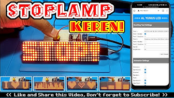 Stoplamp WiFi Arduino Font TEBAL! | Setting Scrolling Text dan Animasi menggunakan Handphone!