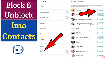 How To Block & Unblock Imo Contacts 2023