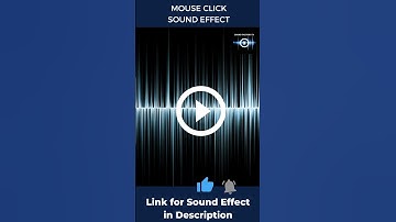 MOUSE CLICK Sound Effect ▶️ #Short