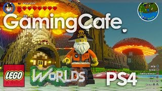 LEGO Worlds Part 31 PS4 Mushroom Kingdom, Village, Town, Canon Fight Split Screen Multiplayer 1080p
