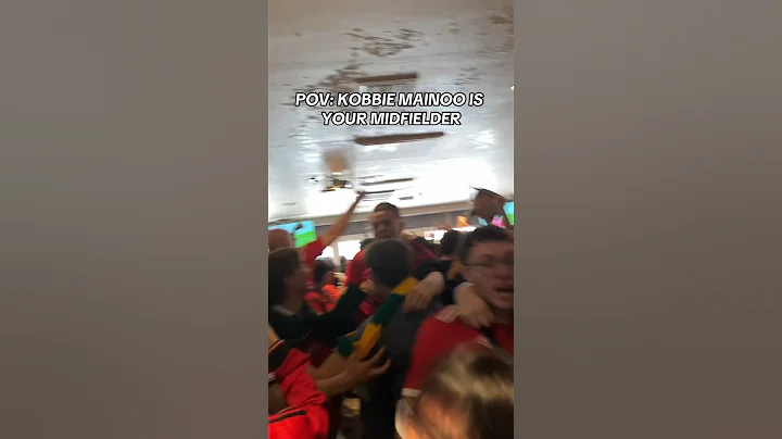 Kobbie Mainoo GOAL REACTION vs Manchester City