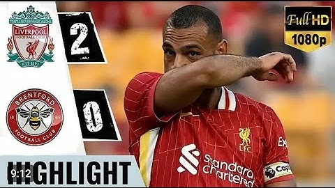 ملخص مباراة ليفربول وبرينتفورد اليوم 2\0 هدف عالمي من محمد صلاح اليوم _ملخص مباريات الدوري الانجليزي