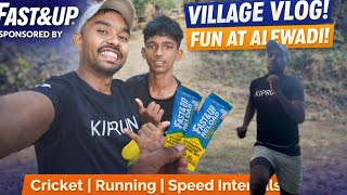 Village Vlog in Alewadi | Speed Training + Cricket + Masti 😍 @runwithnikhil134