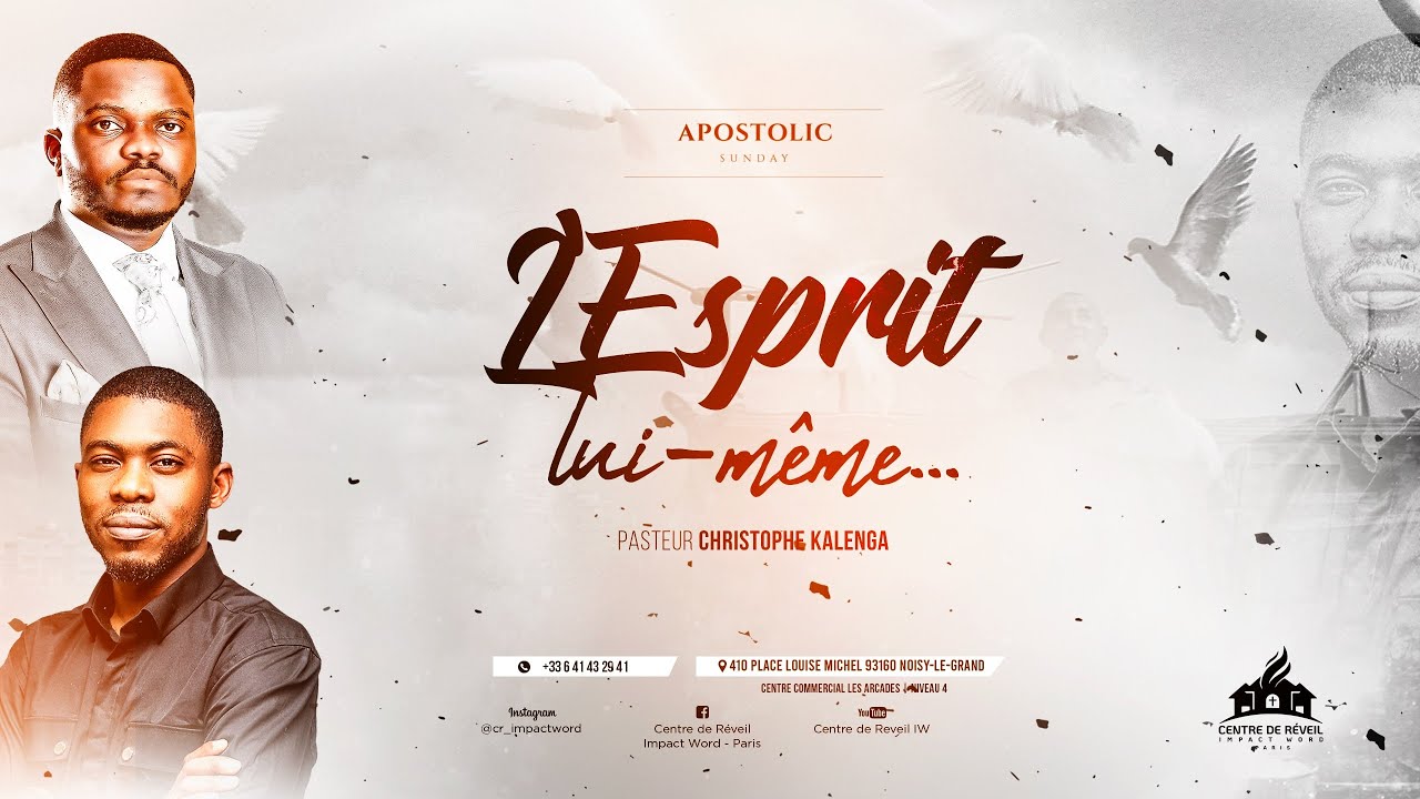 L'Esprit lui-même | Pasteur Christophe KALENGA | CULTE DOMINICAL