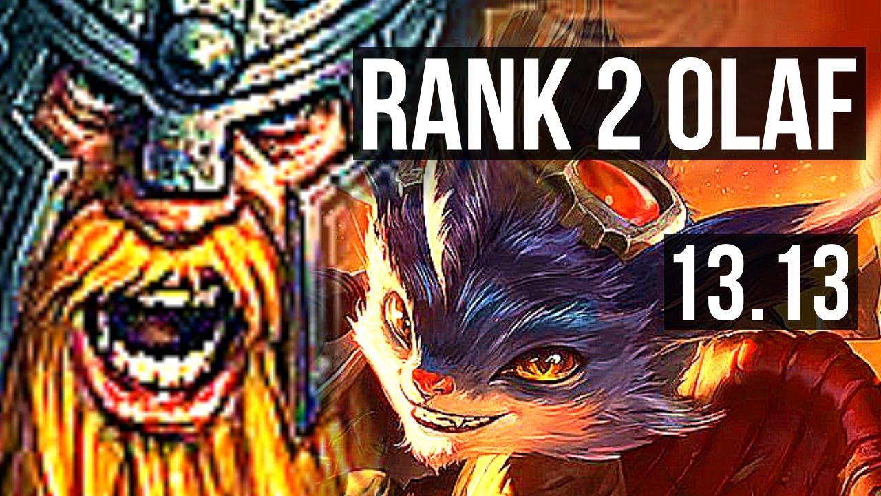 OLAF vs RUMBLE (TOP) | Rank 2 Olaf, 7/1/5 | KR Challenger | 13.13