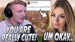 Tfue Gets Nervous Then Shut Down After Trying To Flirt With Youtuber Corinna Kopf