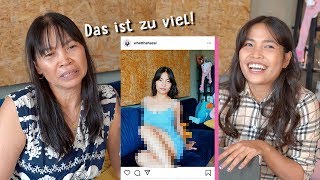 strenge Asiatische Mama reagiert auf meine Instagram Fotos