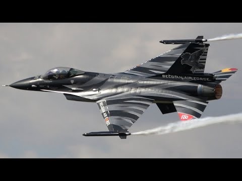 Belgian Dark Falcon F-16AM RIAT 2018 The Royal International Air Tattoo