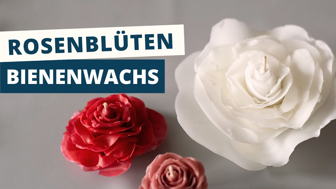 Rosen aus Wachs selber machen / duftende Blumenkerzen aus Bienenwachs / Flower Candles