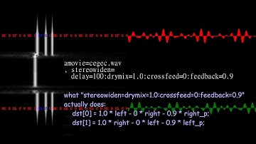 Examples of manupilation of audio with ffmpeg - stereowiden