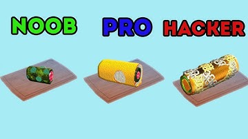 NOOB vs PRO vs HACKER - Sushi Roll