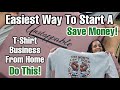 The easiest  cheapest way to start a tshirt business from home all you need to get started