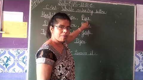 Ukg Evs -Part -18(Write missing letters)By Pushplata Verma