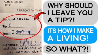 Karen REFUSES TO TIP ME! Gets Taught a Lesson!  r\/EntitledPeople