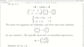 amv10 - Matrix Algebra: Orthogonal Vectors and Matrices. EigenValues and Eigenvectors of a Matrix.
