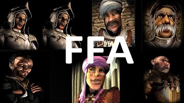 2 RATS VS SULTAN VS MARSHALL VS SNAKE VS EMIR VS PIG | Stronghold Crusader Ai Battle