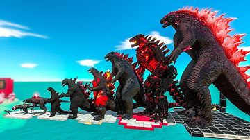 EVOLUTION of DARK GODZILLA Size Comparison VS King Ghidorah + Shin Godzilla - ARBS