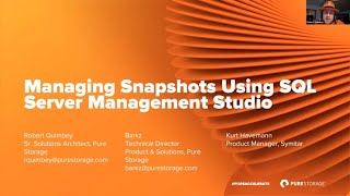 Managing Snapshots using SQL Server Management Studio