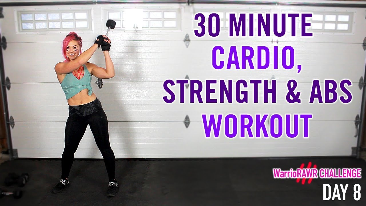 30 Minute Full Body Cardio, Strength & Abs Interval
