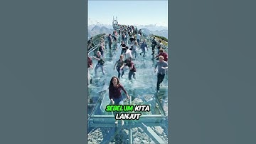 etik-Detik Jembatan Kaca Runtuh, Semua Panik! #shorts