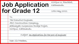 Job Application for an Engineer || How to Write a Job Application for an Engineer || Job Application screenshot 5