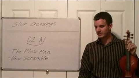 Violin Slur Crossings - Learn to play Slurs while Crossing Strings