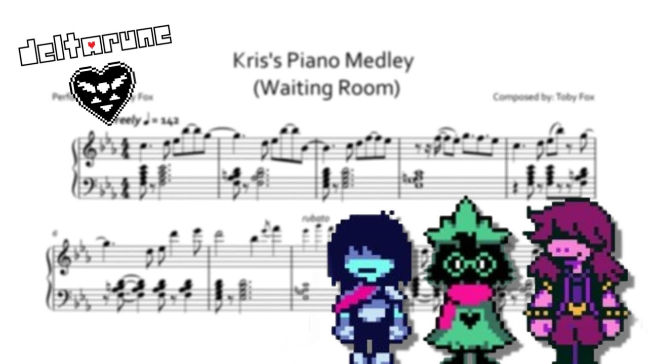 Waiting Room (Kris's Piano Medley) - Deltarune (Sheet Music)