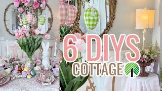 🌿((NEW!!!)) 6 DIYS ~Dollar Tree~ COTTAGE DINING ROOM GARDEN CHANDELIER + TIDY🌿 Olivias Romantic Home