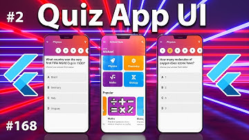 Flutter Tutorial - 2/2 Quiz App UI