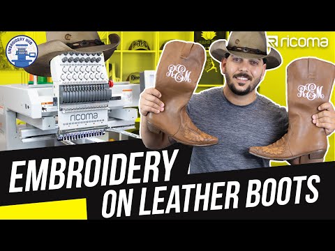 Video: How To Embroider Boots