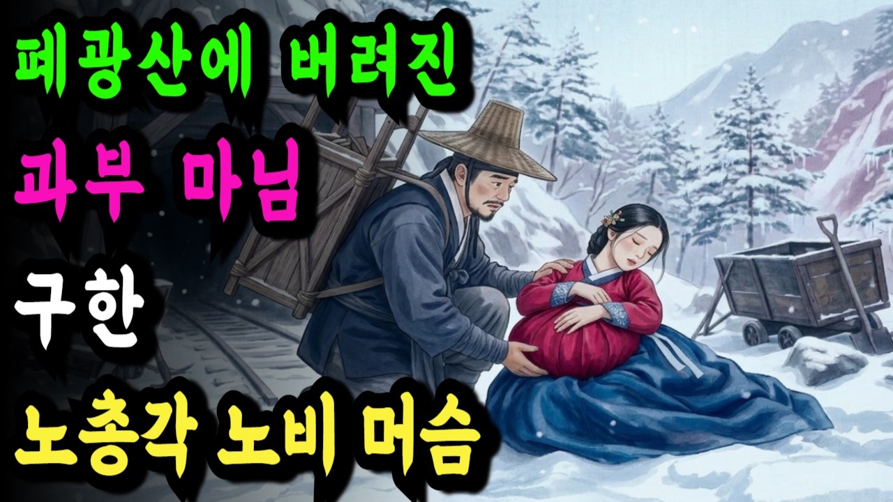 폐광산에 버려진 과부 마님을 구한 노총각 노예 머슴ㅣ야담 민담 전설 설화 옛날 이야기 오디오북 수면동화 조선이야기 조선야담 조선로맨스