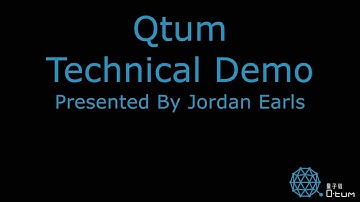 Qtum Technical Introduction and Demonstration