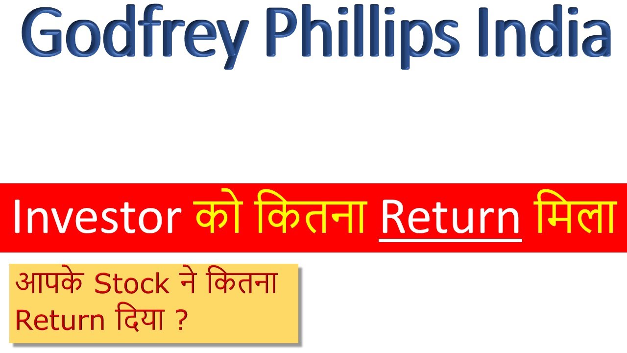 Godfrey Phillips India Price Analysis - YouTube