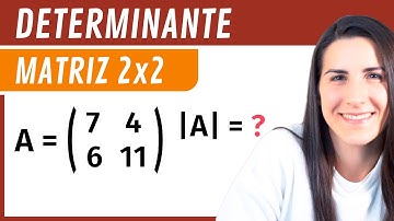 Hallar el DETERMINANTE de una MATRIZ 2x2 🔢 Determinantes