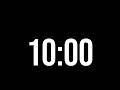 10 Minute Timer With Alarm ⏰ | Black Screen | No Music
