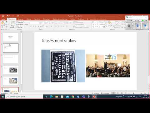 Pirmoji skaidrių kūrimo pamoka su PowerPoint